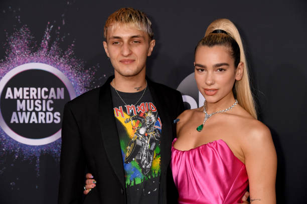 Anwar Hadid and Dua Lipa attend the 2019 American Music Awards at Microsoft Theater on November 24, 2019 in Los Angeles, California.