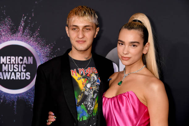 Anwar Hadid and Dua Lipa attend the 2019 American Music Awards at Microsoft Theater on November 24, 2019 in Los Angeles, California.