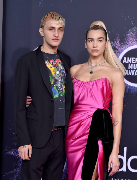 Anwar Hadid and Dua Lipa attend the 2019 American Music Awards at Microsoft Theater on November 24, 2019 in Los Angeles, California.