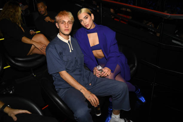 Anwar Hadid and Dua Lipa During the Mtv Emas 2019