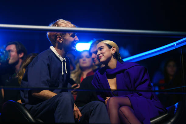Anwar Hadid and Dua Lipa During the Mtv Emas 2019