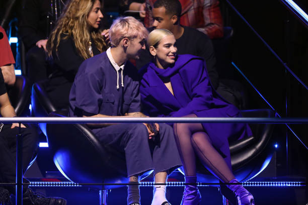 Anwar Hadid and Dua Lipa During the Mtv Emas 2019