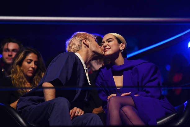 Anwar Hadid and Dua Lipa During the Mtv Emas 2019