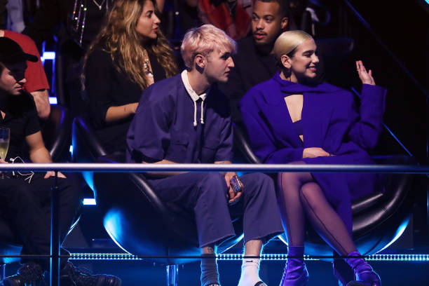 Anwar Hadid and Dua Lipa During the Mtv Emas 2019