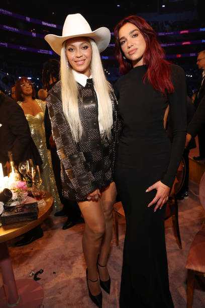Beyonc and Dua Lipa Attend the Grammy Awards (408×612)