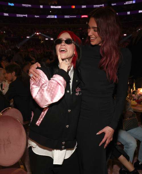 Billie Eilish and Dua Lipa Attend the Grammy