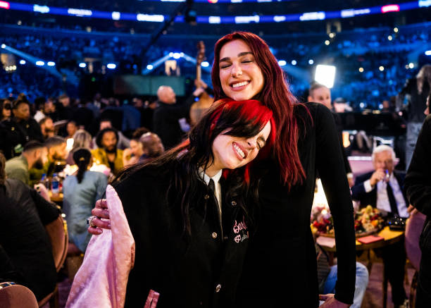 Billie Eilish and Dua Lipa Attend the Grammy
