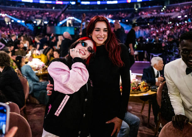 Billie Eilish and Dua Lipa Attend the Grammy