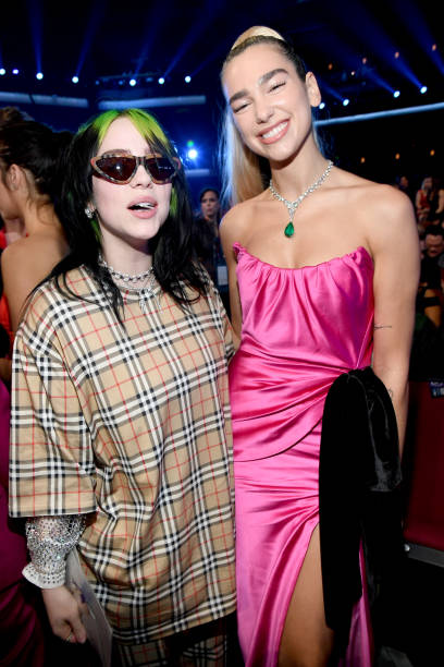 Billie Eilish and Dua Lipa Pose During the 2019