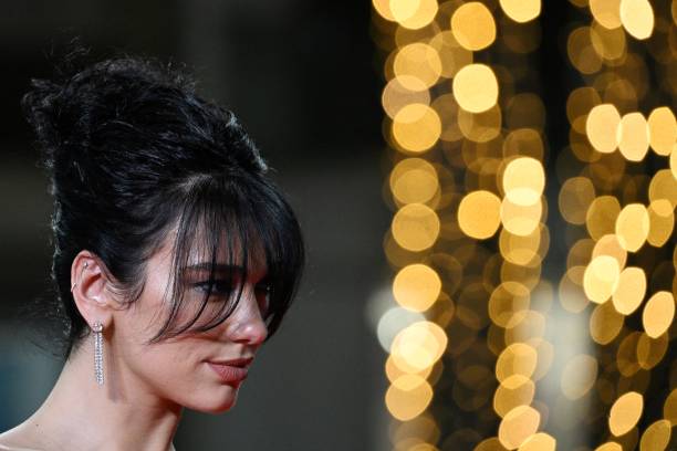 British Singer and Model Dua Lipa Arrives