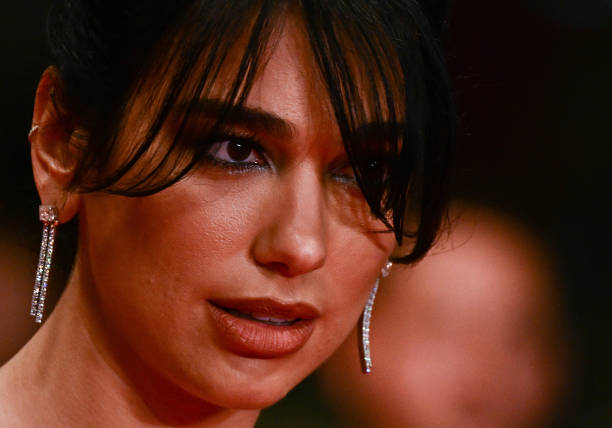 British Singer and Model Dua Lipa Arrives