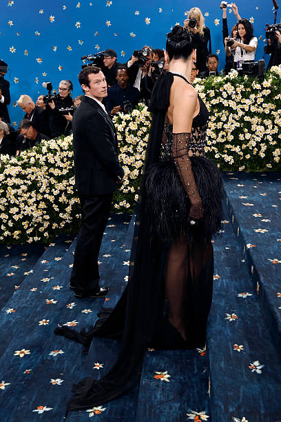 Callum Turner and Dua Lipa Attend Superfine Tailor