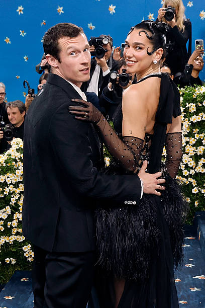 Callum Turner and Dua Lipa Attend Superfine Tailor