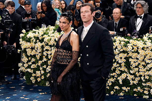 Callum Turner and Dua Lipa Attend Superfine Tailor