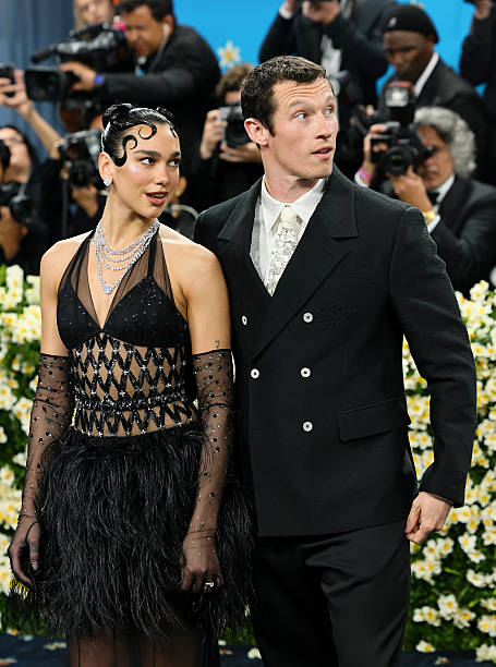 Callum Turner and Dua Lipa Attend the 2025 Met Gal