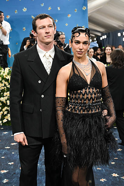 Callum Turner Dua Lipa at the 2025 Met Gala Celebr