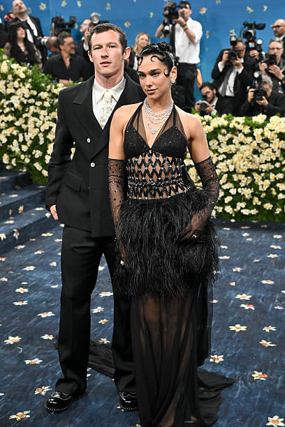 Callum Turner Dua Lipa at the 2025 Met Gala Celebr