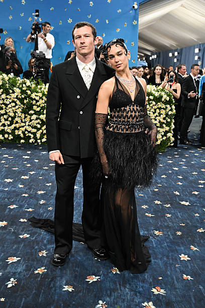 Callum Turner Dua Lipa at the 2025 Met Gala Celebr