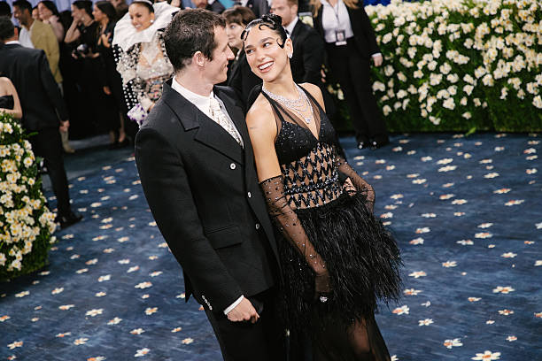 Callum Turner Dua Lipa at the 2025 Met Gala Celebr