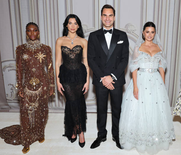 Co Chairs Michaela Coel Dua Lipa Roger Federer (612×524)