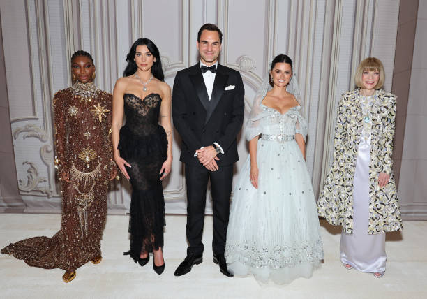 Co Chairs Michaela Coel Dua Lipa Roger Federer Pen