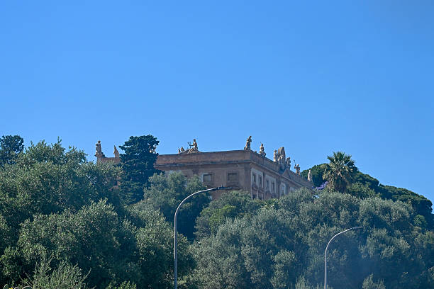 An exterior view of the Valguarnera Villa during Dua Lipa and Callum Turner's wedding on June 06, 2026 in Palermo, Italy (612×408)