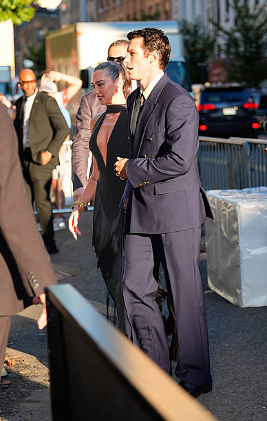 Dua Lipa and Callum Turner Are Seen Arriving (388×612)