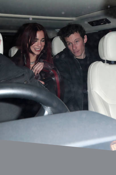 Dua Lipa and Callum Turner Are Seen Attending (408×612)