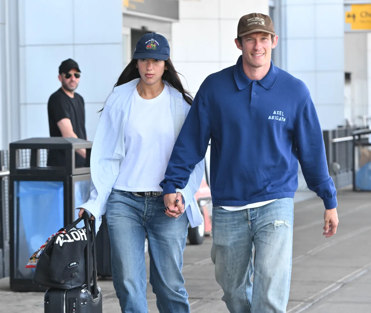Dua Lipa and Callum Turner Arrive in New York June