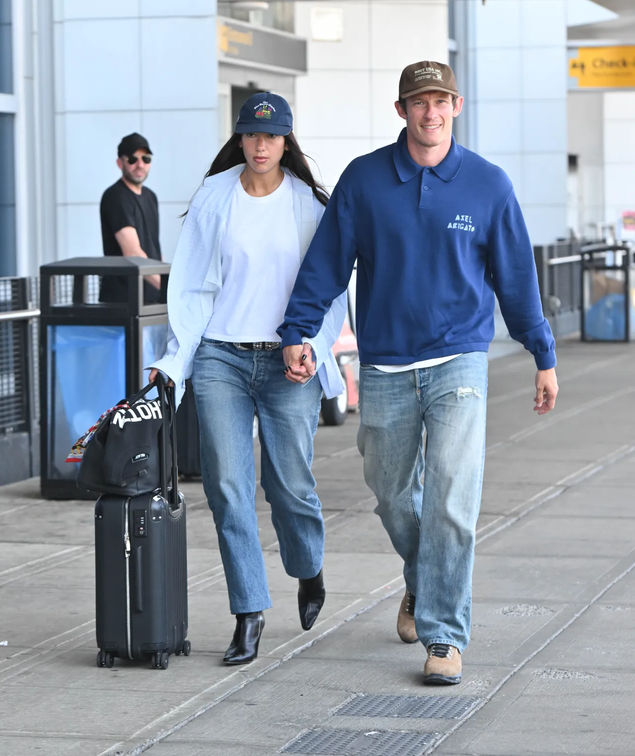 Dua Lipa and Callum Turner Arrive in New York June