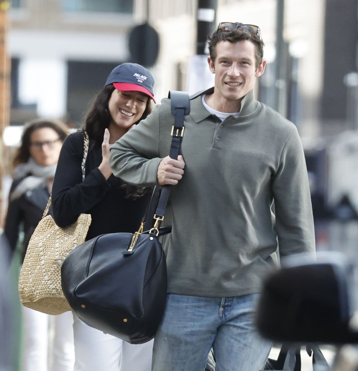 Dua Lipa and Callum Turner Arrives to Board a Sici