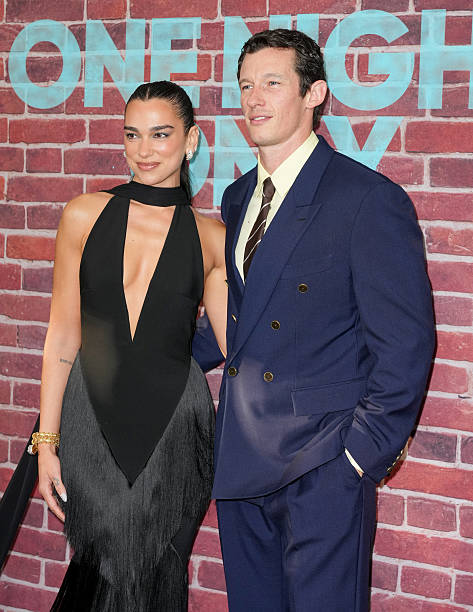 Dua Lipa and Callum Turner at Universal Pictures