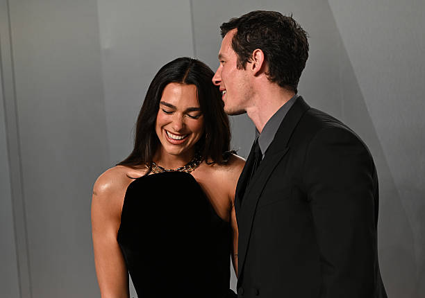 Dua Lipa and Callum Turner Attend the Vanity Fair