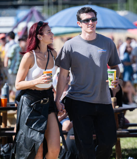 Dua Lipa and Callum Turner During Day Four of Glas