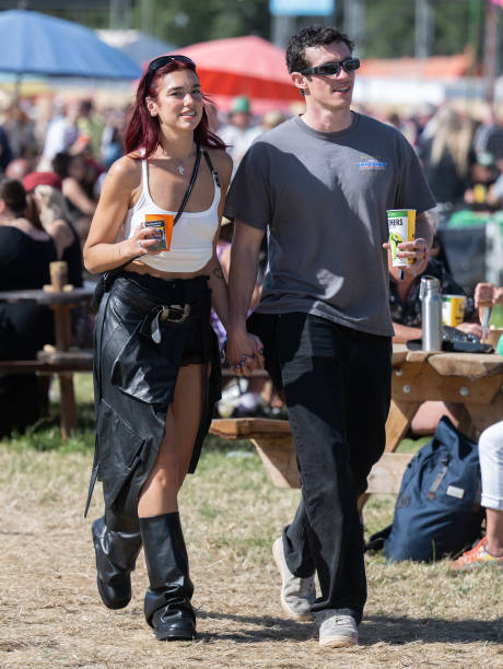 Dua Lipa and Callum Turner During Day Four of Glas