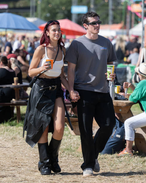 Dua Lipa and Callum Turner During Day Four of Glas