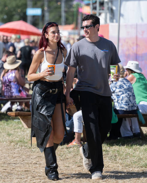 Dua Lipa and Callum Turner During Day Four of Glas