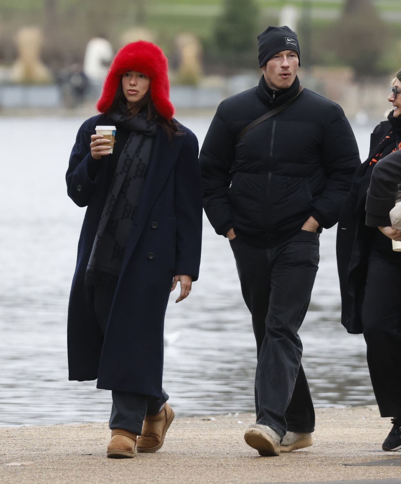 Dua Lipa and Callum Turner Hyde Park Walk December