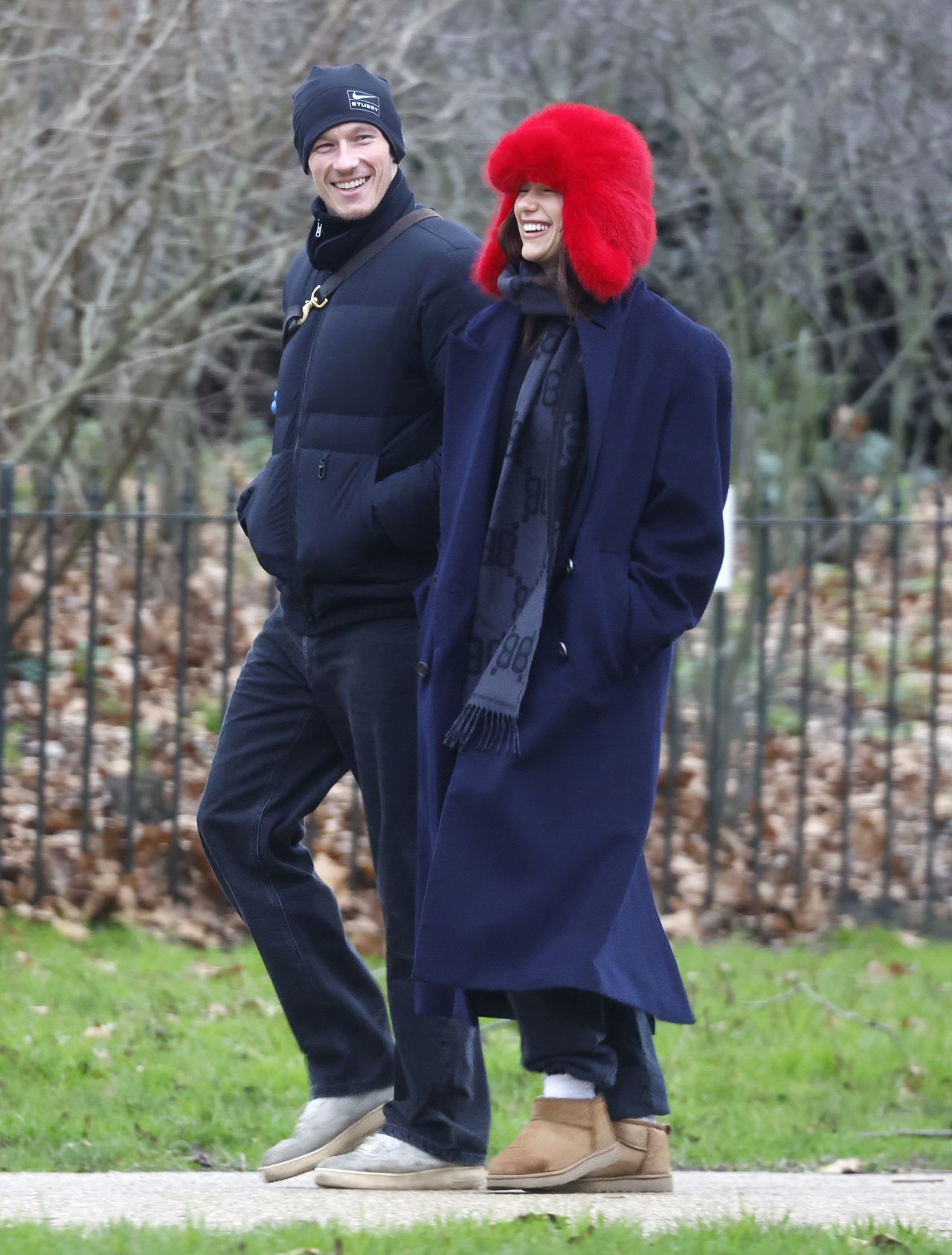 Dua Lipa and Callum Turner Hyde Park Walk December