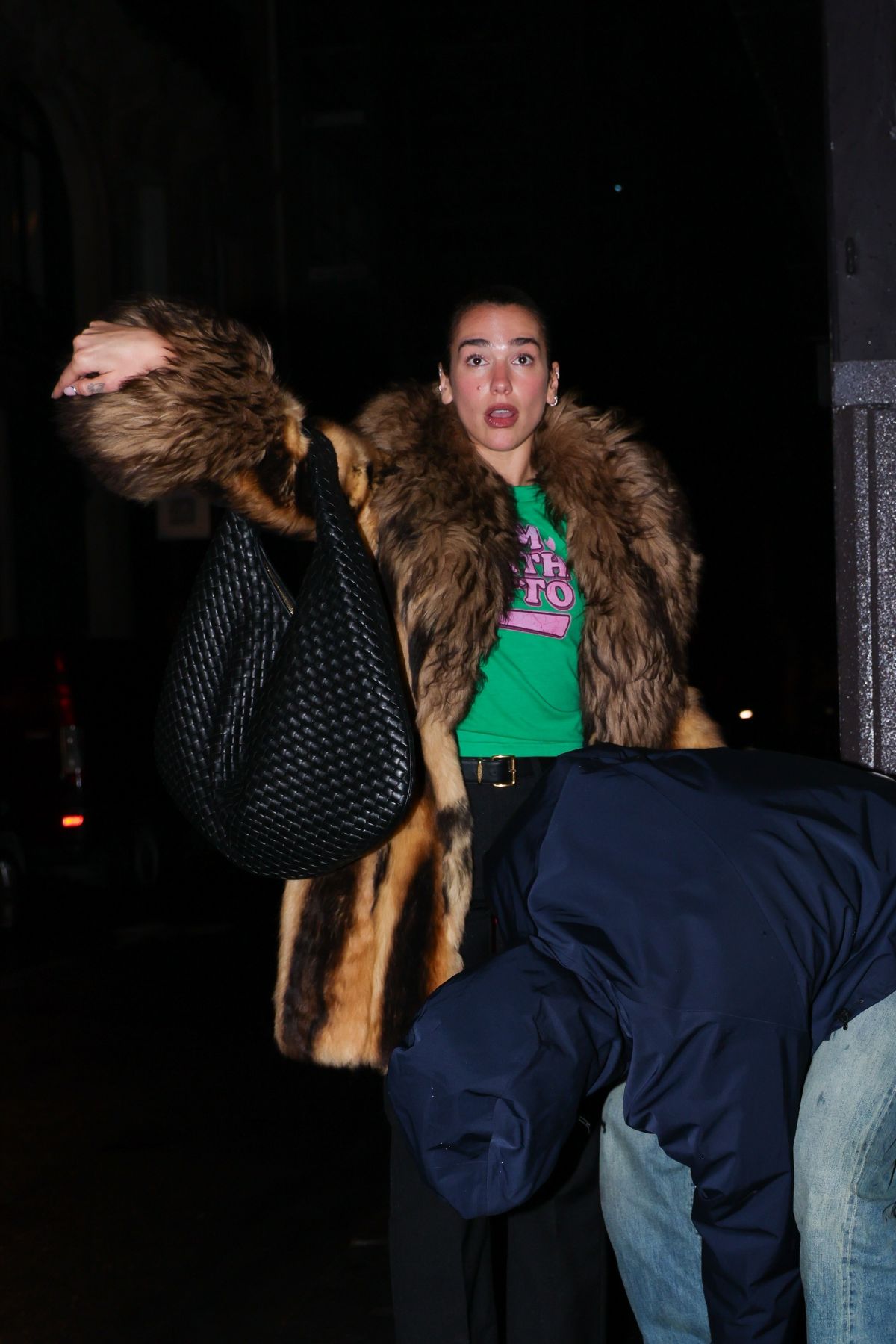 Dua Lipa and Callum Turner Leaves Dinner with Tate
