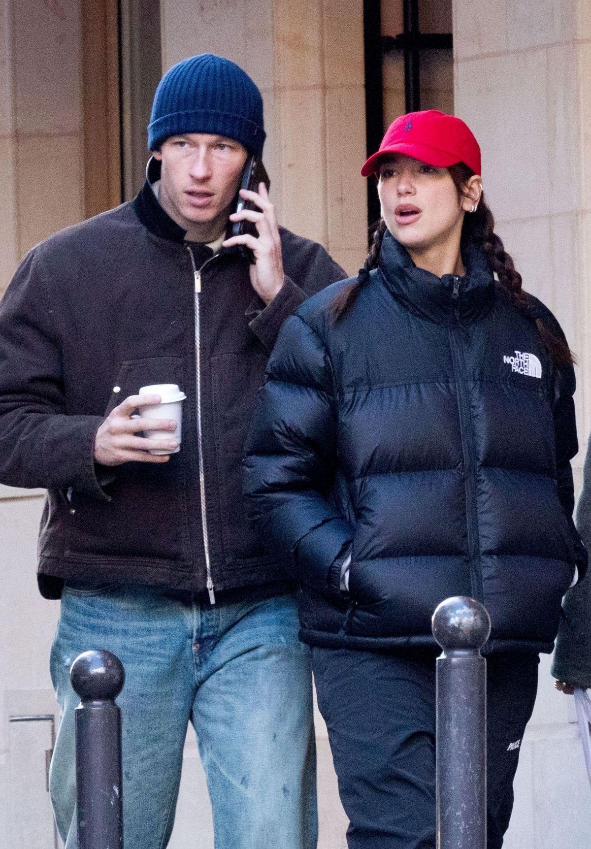 Dua Lipa and Callum Turner Out for a Walk in Paris