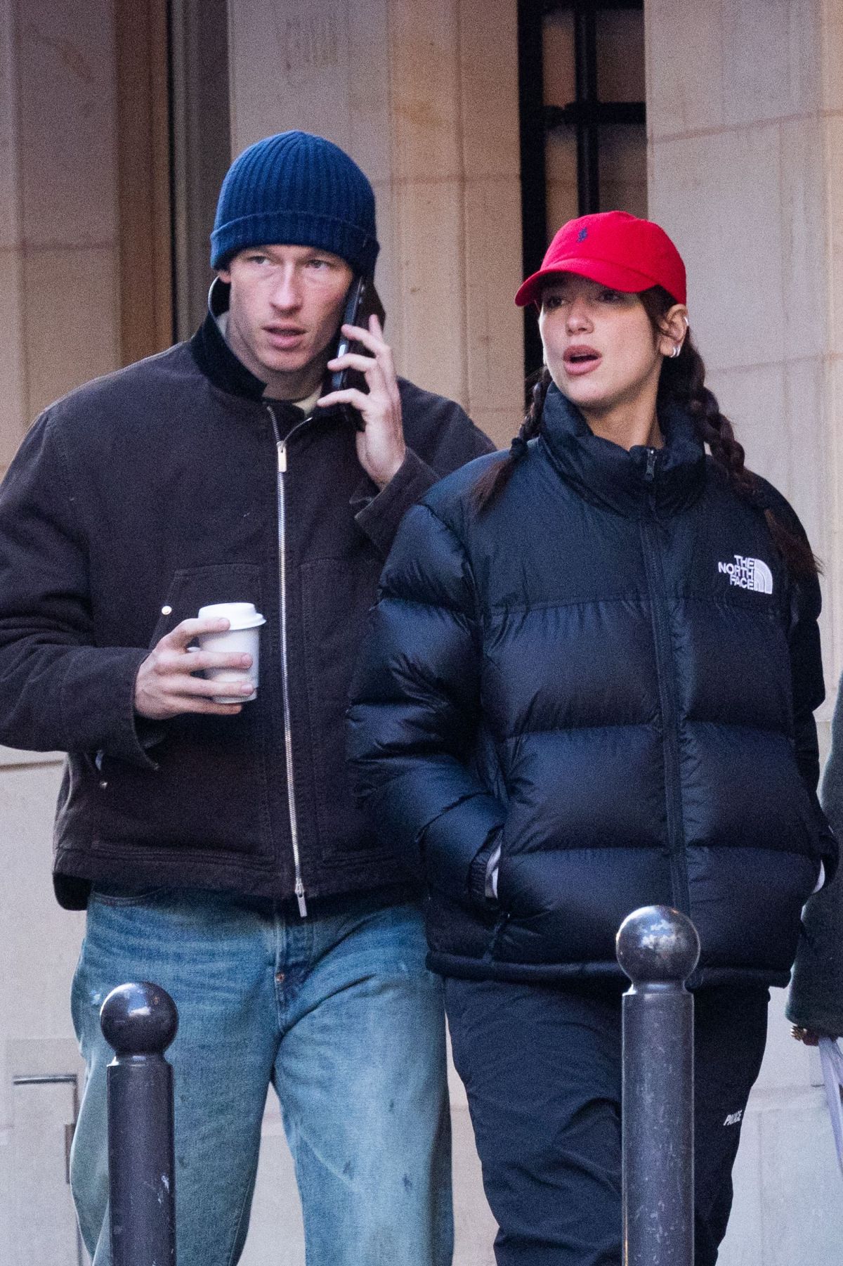 Dua Lipa and Callum Turner Out for a Walk in Paris