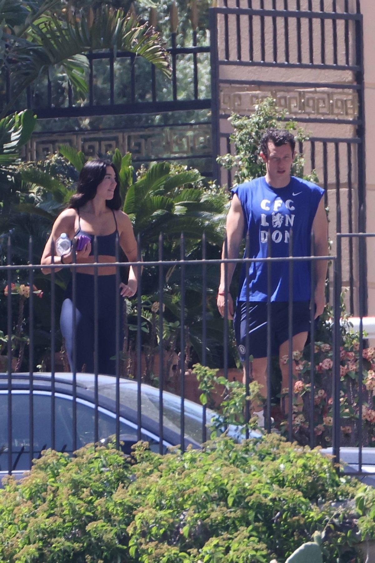 Dua Lipa and Callum Turner Out for a Workout Sessi