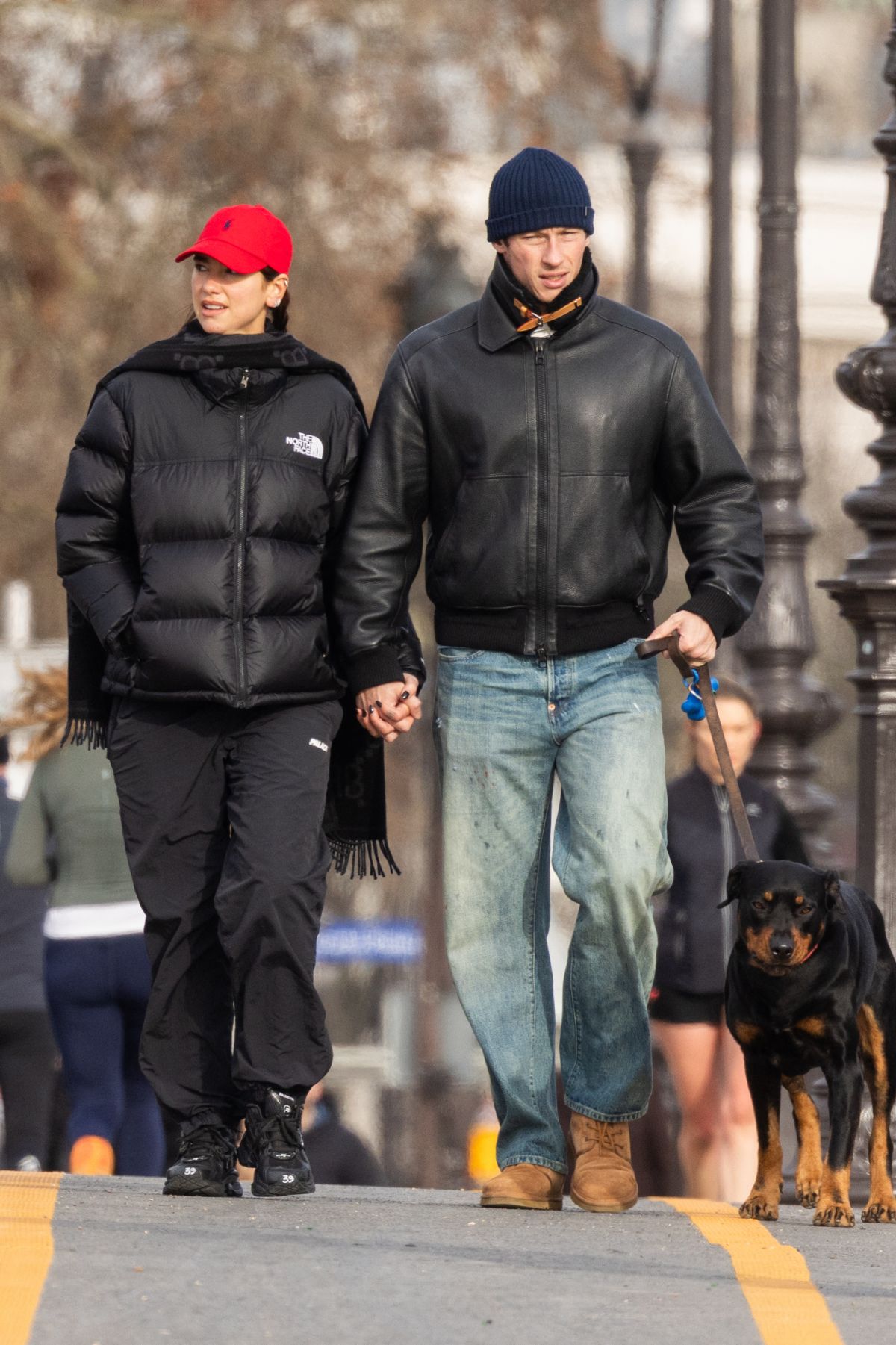 Dua Lipa and Callum Turner Out with Their Dog
