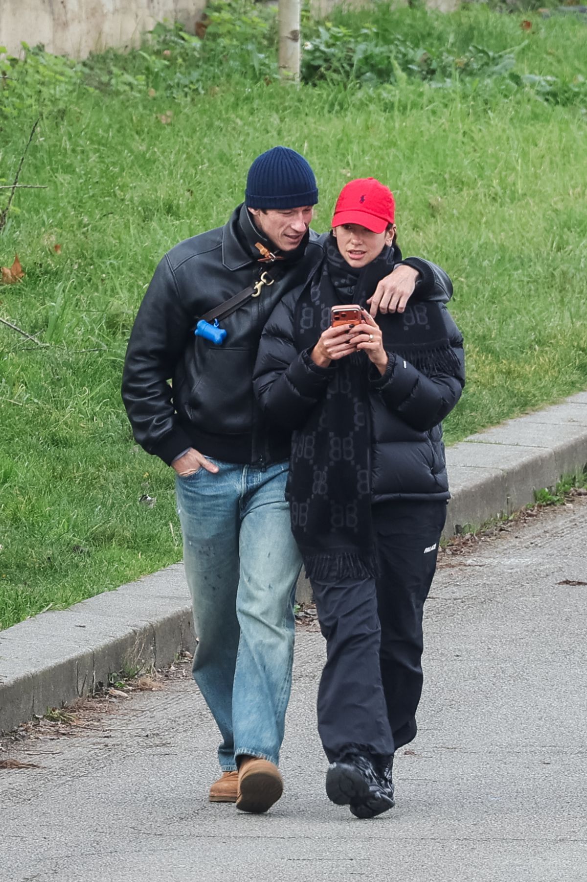 Dua Lipa and Callum Turner Out with Their Dog