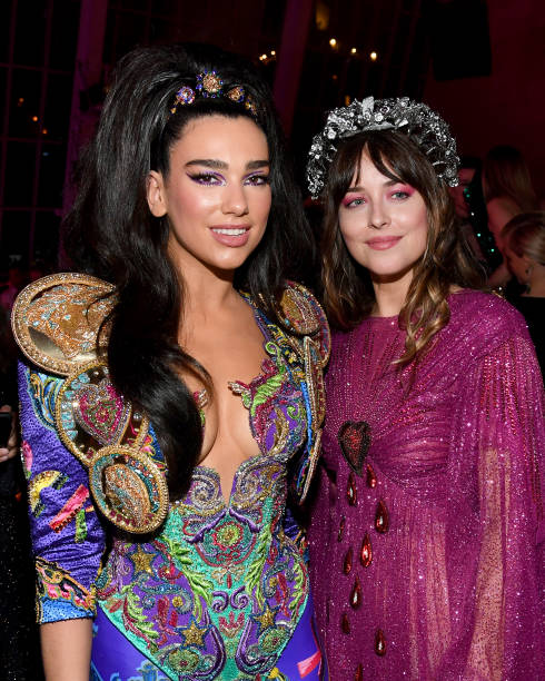Dua Lipa and Dakota Johnson Attend the 2019 Met