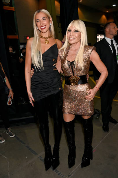 Dua Lipa and Donatella Versace Attend the Ann