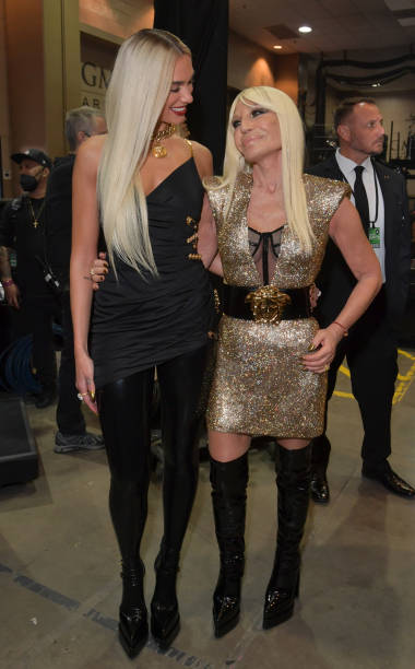 Dua Lipa and Donatella Versace Attend the Ann