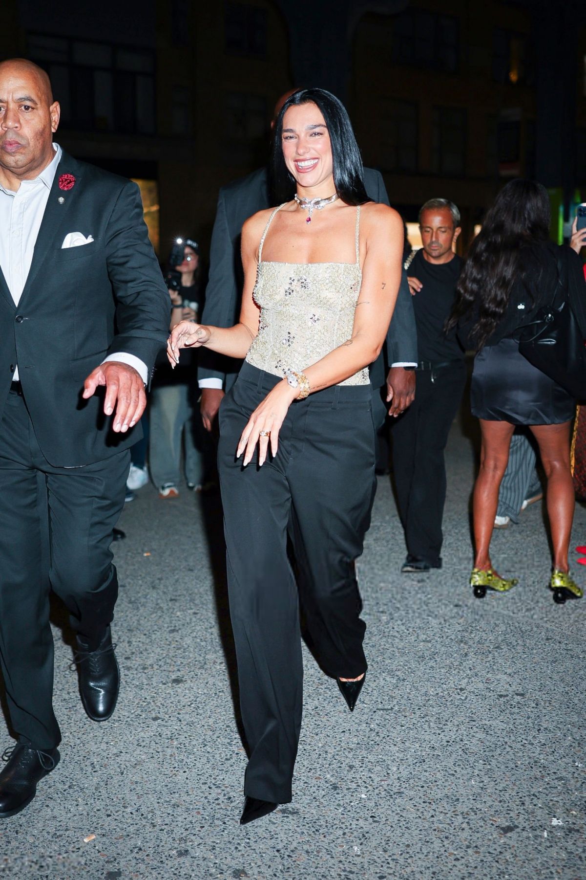Dua Lipa Arrives at Bvlgari Serpenti Infinito Cele