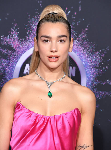 Dua Lipa arrives at the 2019 American Music Awards at Microsoft Theater on November 24, 2019 in Los Angeles, California.